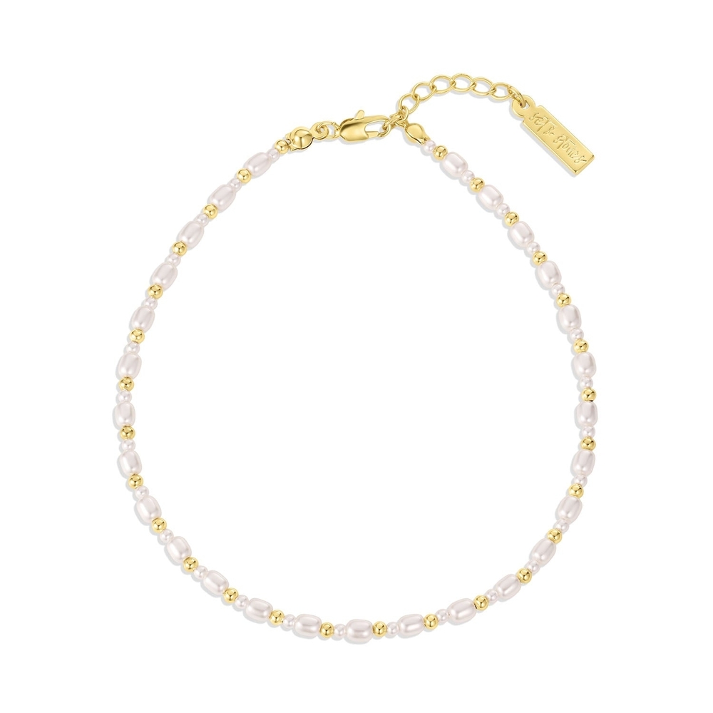 🦪 Set & Stones Shelly Anklet ( New, Never Worn)